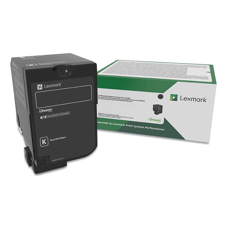 LEXMARK INT'L, . 74C00KG Return Program Toner, 3,000 Page-Yield, Black (LEX74C00KG)