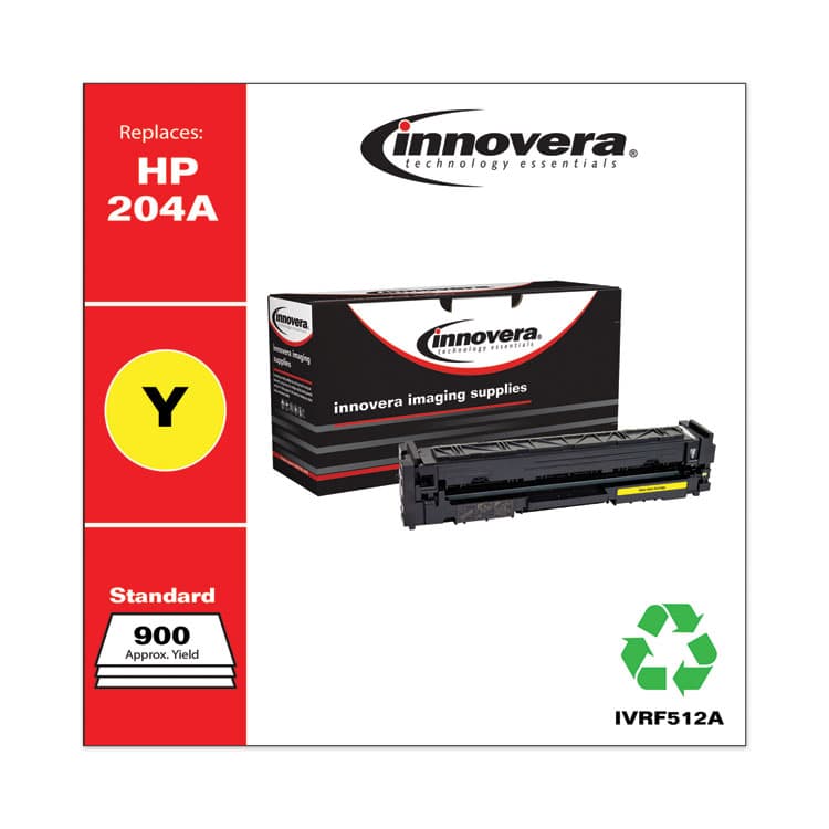 INNOVERA Remanufactured Yellow Toner, Replacement for 204A (CF512A), 900 Page-Yield (IVRF512A) thumbnail 2