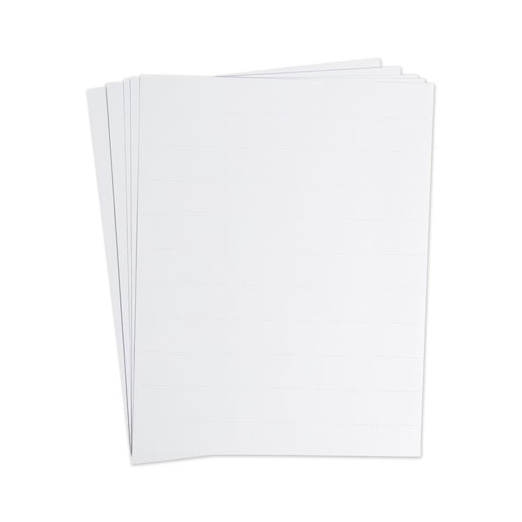 U BRANDS Data Card Replacement Sheet, 8.5 x 11 Sheets, Perforated at 1", White, 10/Pack (UBRFM1615) thumbnail 2