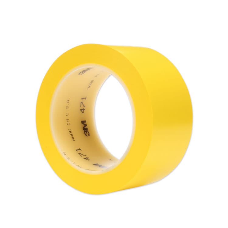 3M/COMMERCIAL TAPE DIV. Vinyl Floor Marking Tape 471, 2" x 36 yds, Yellow (MMM471IWYLW)