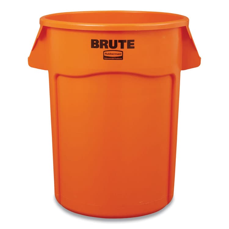 RUBBERMAID COMMERCIAL PROD. Brute Round Container, 44 gal, Plastic, Orange (RCP2119307)