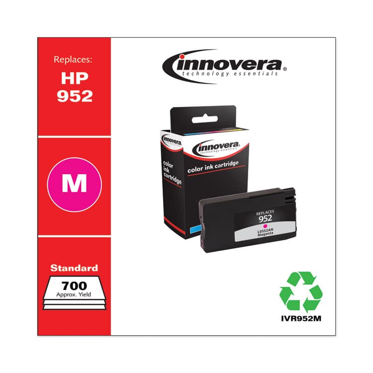 INNOVERA Remanufactured Magenta Ink, Replacement for 952 (L0S52AN), 700 Page-Yield (IVR952M) thumbnail 2