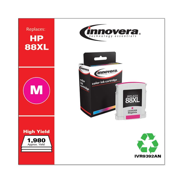 INNOVERA Remanufactured Magenta High-Yield Ink, Replacement for 88XL (C9392AN), 1,980 Page-Yield (IVR9392AN) thumbnail 2