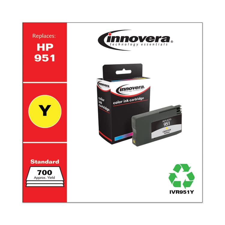 INNOVERA Remanufactured Yellow Ink, Replacement for 951 (CN052AN), 700 Page-Yield (IVR951Y) thumbnail 2