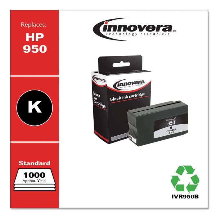 INNOVERA Remanufactured Black Ink, Replacement for 950 (CN049AN), 1,000 Page-Yield (IVR950B) thumbnail 2