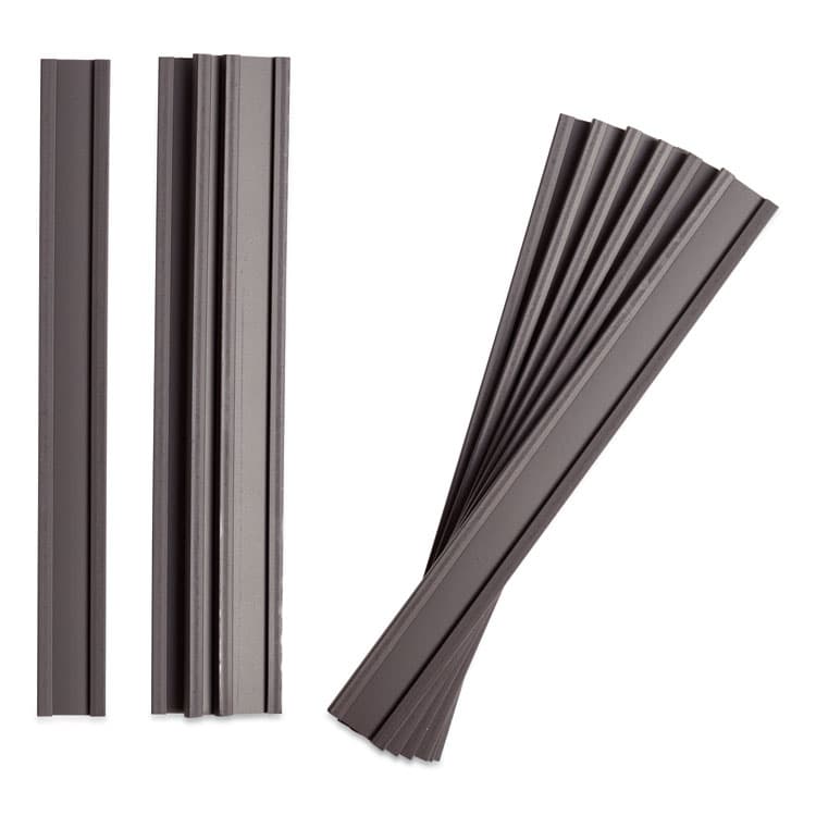 U BRANDS Magnetic Card Holders, 6 x 0.5, Black, 10/Pack (UBRFM2631)