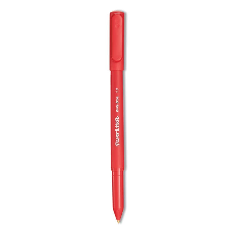 SANFORD Write Bros. Ballpoint Pen, Stick, Medium 1 mm, Red Ink, Red Barrel, Dozen (PAP3321131C)