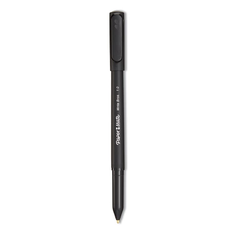 SANFORD Write Bros. Ballpoint Pen, Stick, Medium 1 mm, Black Ink, Black Barrel, Dozen (PAP3331131C)