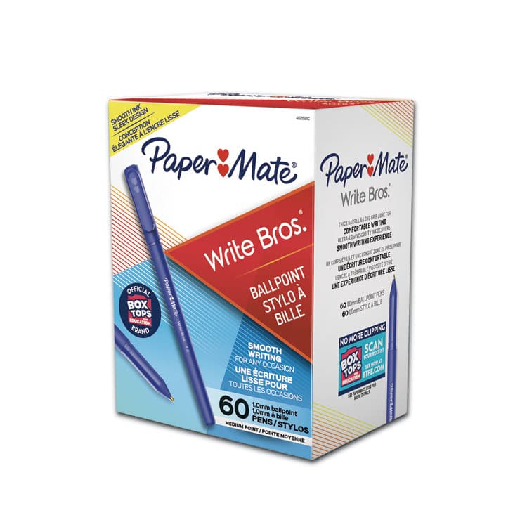 SANFORD Write Bros. Ballpoint Pen Value Pack, Stick, Medium 1 mm, Blue Ink, Blue Barrel, 60/Pack (PAP4621501C) thumbnail 2