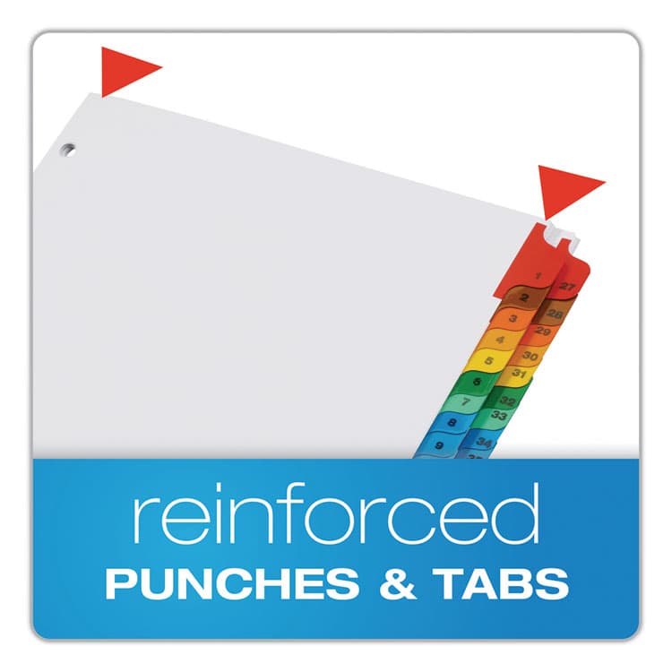 CARDINAL BRANDS . OneStep Printable Table of Contents and Dividers - Double Column, 52-Tab, 1 to 52, 11 x 8.5, White, 1 Set (CRD60990) thumbnail 3