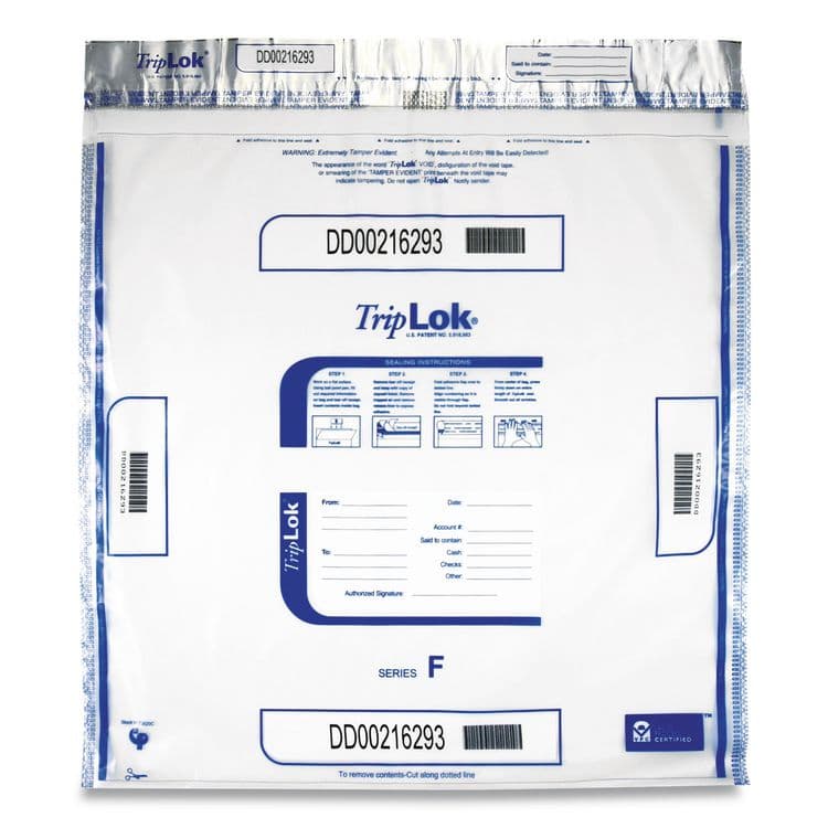CONTROLTEK Deposit Bag, Plastic, 20" x 20", Clear, 250/Carton (CNK585064)