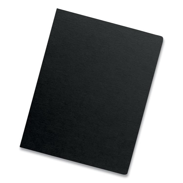 FELLOWES MFG. CO. Futura Presentation Covers for Binding Systems, Plastic, Round Corners, 11.25 x 8.75, Matte Black, 25/Pack (FEL5224701) thumbnail 2