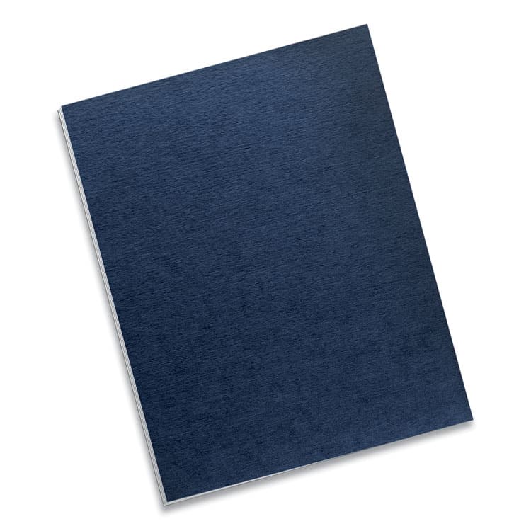FELLOWES MFG. CO. Expressions Linen Texture Presentation Covers for Binding Systems, Paper, Square Corners, 11 x 8.5, Navy, 200/Pack (FEL52098) thumbnail 3