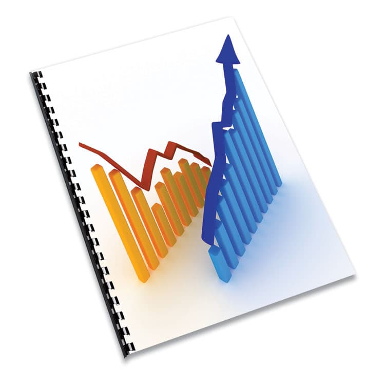 FELLOWES MFG. CO. Expressions Classic Grain Texture Presentation Covers for Binding Systems, Paper, Round Corners, 11.25 x 8.75, Navy, 200/Pack (FEL52136) thumbnail 4