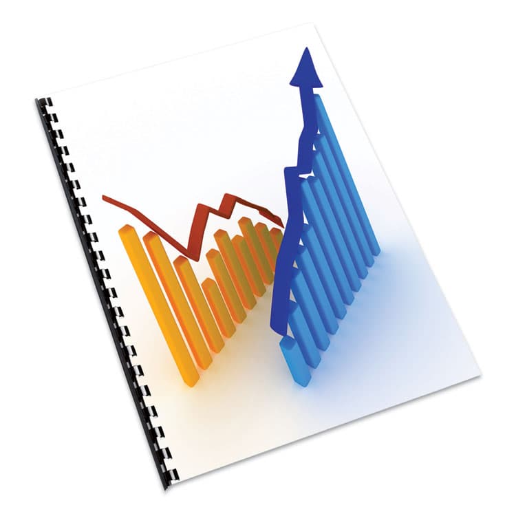 FELLOWES MFG. CO. Expressions Linen Texture Presentation Covers for Binding Systems, Paper, Round Corners, 11.25 x 8.75, Navy, 200/Pack (FEL52113) thumbnail 4