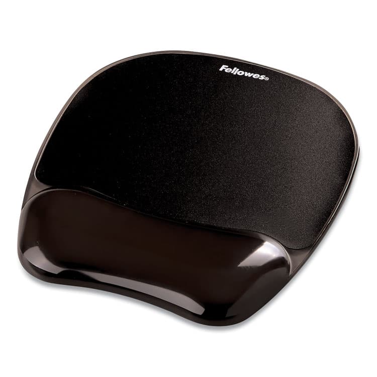 FELLOWES MFG. CO. Gel Crystals Mouse Pad with Wrist Rest, 7.87 x 9.18, Black (FEL9112101) thumbnail 2