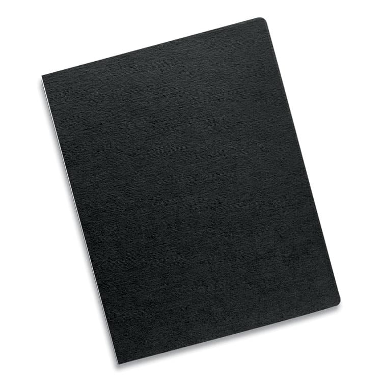 FELLOWES MFG. CO. Expressions Linen Texture Presentation Covers for Binding Systems, Paper, Round Corners, 11.25 x 8.75, Black, 200/Pack (FEL52115) thumbnail 3