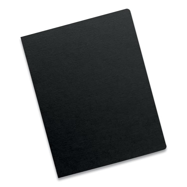 FELLOWES MFG. CO. Futura Presentation Covers for Binding Systems, Plastic, Round Corners, 11.25 x 8.75, Matte Black, 25/Pack (FEL5224701) thumbnail 3