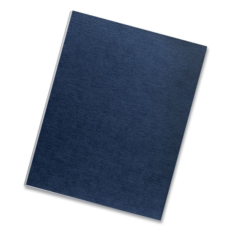 FELLOWES MFG. CO. Expressions Linen Texture Presentation Covers for Binding Systems, Paper, Square Corners, 11 x 8.5, Navy, 200/Pack (FEL52098) thumbnail 2