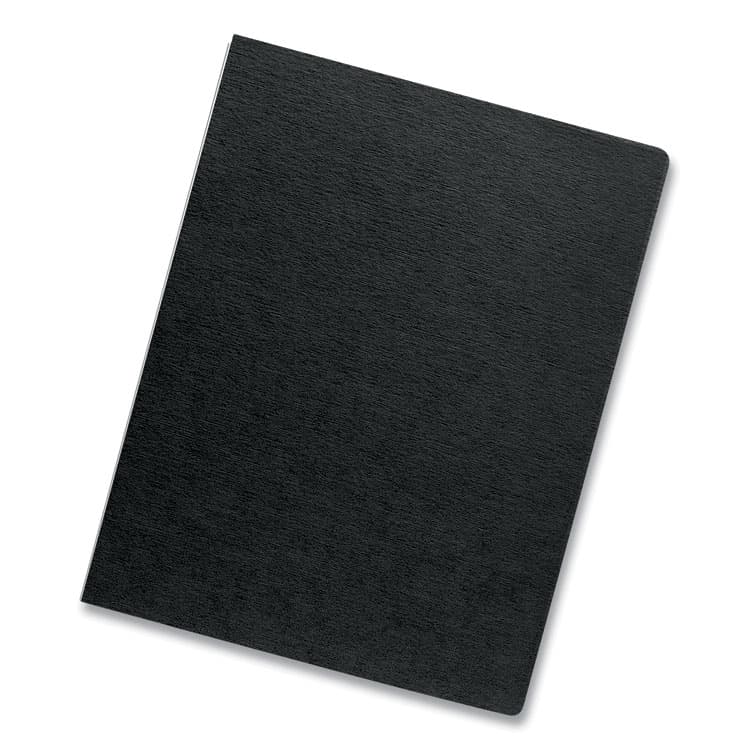 FELLOWES MFG. CO. Expressions Linen Texture Presentation Covers for Binding Systems, Paper, Round Corners, 11.25 x 8.75, Black, 200/Pack (FEL52115) thumbnail 2