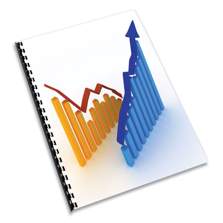 FELLOWES MFG. CO. Expressions Linen Texture Presentation Covers for Binding Systems, Paper, Round Corners, 11.25 x 8.75, Black, 200/Pack (FEL52115) thumbnail 4