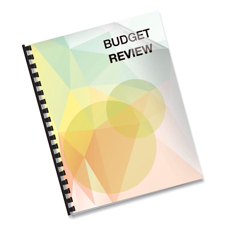 FELLOWES MFG. CO. Futura Presentation Covers for Binding Systems, Plastic, Square Corners, 11 x 8.5, Matte Frost, 25/Pack (FEL5224301) thumbnail 3