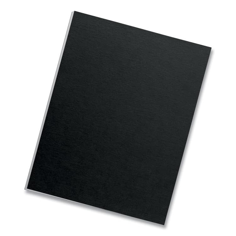 FELLOWES MFG. CO. Futura Presentation Covers for Binding Systems, Plastic, Square Corners, 11 x 8.5, Matte Black, 25/Pack (FEL5224901) thumbnail 2