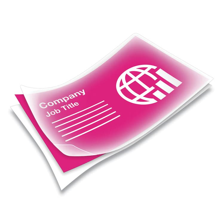 FELLOWES MFG. CO. Laminating Pouches, 10 mil, 3.75" x 2.25", Gloss Clear, 100/Pack (FEL52058) thumbnail 3