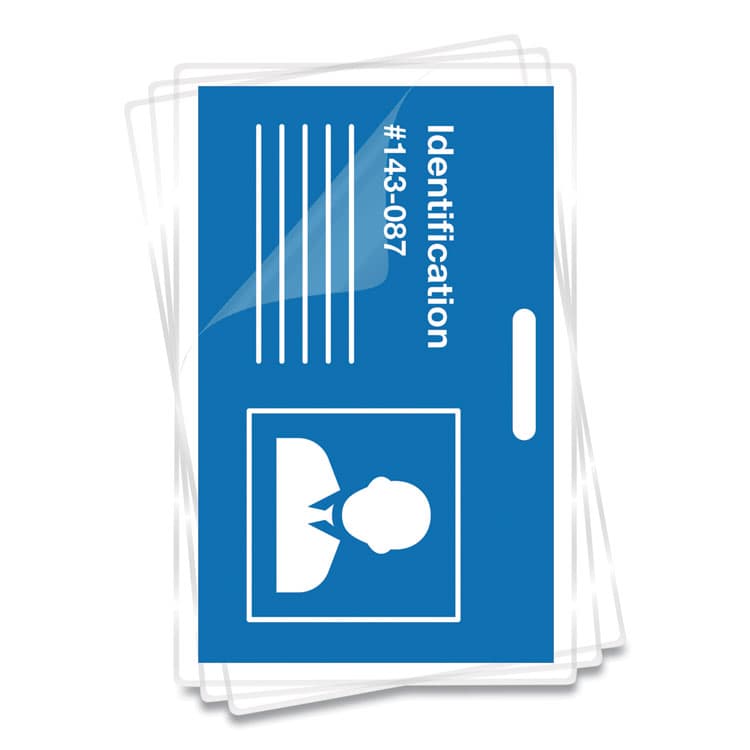 FELLOWES MFG. CO. Laminating Pouches, 7 mil, 3.88" x 2.63", Gloss Clear, 100/Pack (FEL52050) thumbnail 2