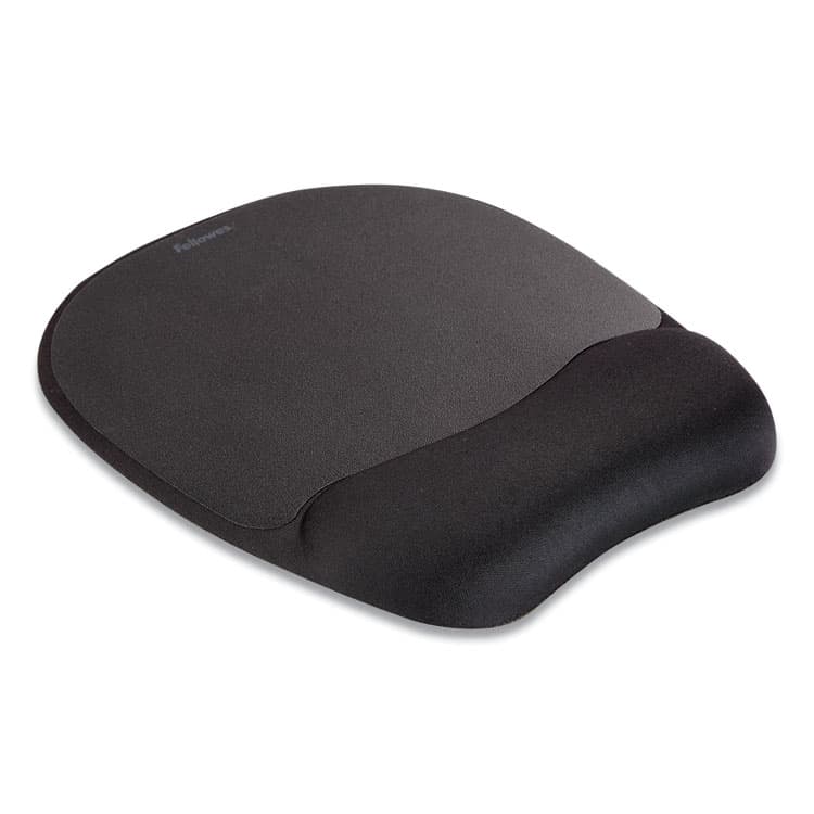 FELLOWES MFG. CO. Memory Foam Mouse Pad with Wrist Rest, 7.93 x 9.25, Black (FEL9176501) thumbnail 2