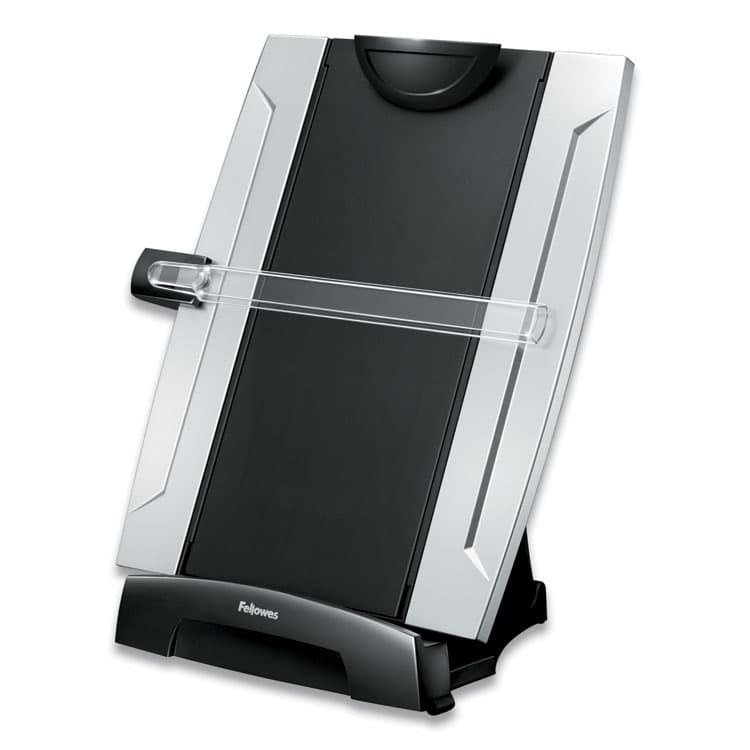 FELLOWES MFG. CO. Office Suites Desktop Copyholder with Memo Board, Holds Up to 150 Legal Size Sheets, Plastic, Black/Silver (FEL8033201) thumbnail 4