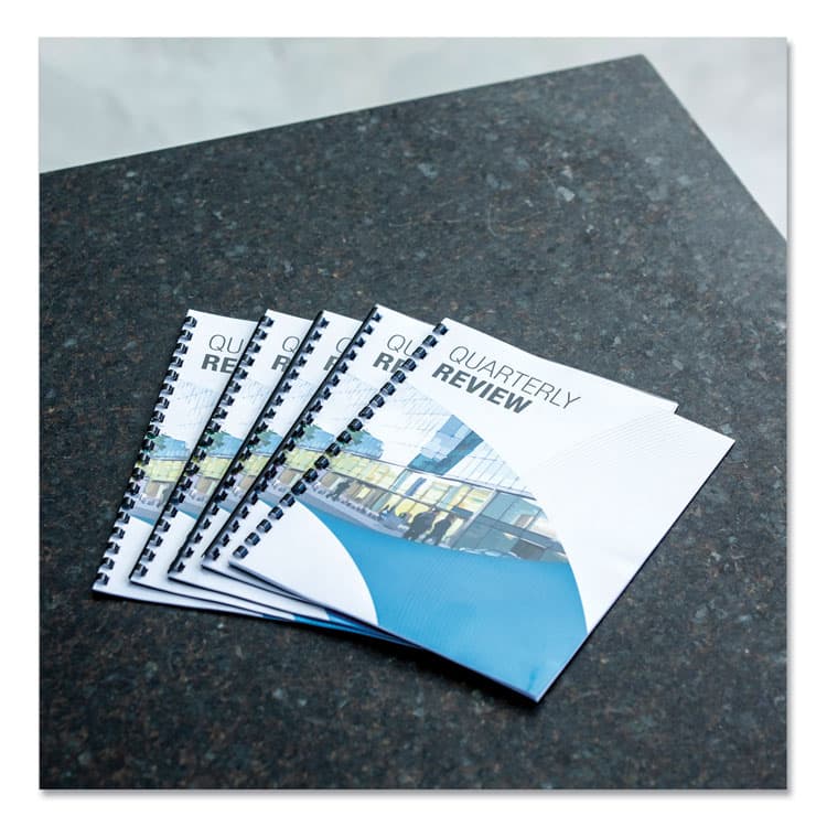 FELLOWES MFG. CO. Plastic Comb Bindings for 11 x 8.5 Documents, 19 Rings, 0.5" (90-Sheet) Capacity, Black, 100/Pack (FEL52326) thumbnail 3