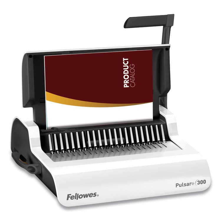 FELLOWES MFG. CO. Pulsar Manual Comb Binding System, 300 Sheets, 18.13 x 15.38 x 5.13, White (FEL5006801) thumbnail 3