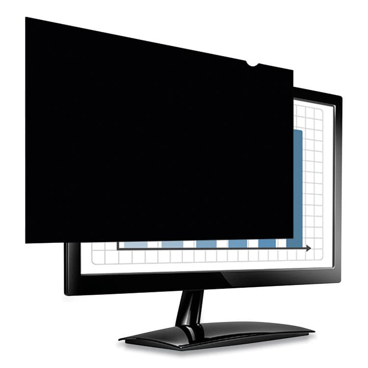 FELLOWES MFG. CO. PrivaScreen Blackout Privacy Filter for 24" Widescreen Flat Panel Monitor, 16:10 Aspect Ratio (FEL4801601) thumbnail 3