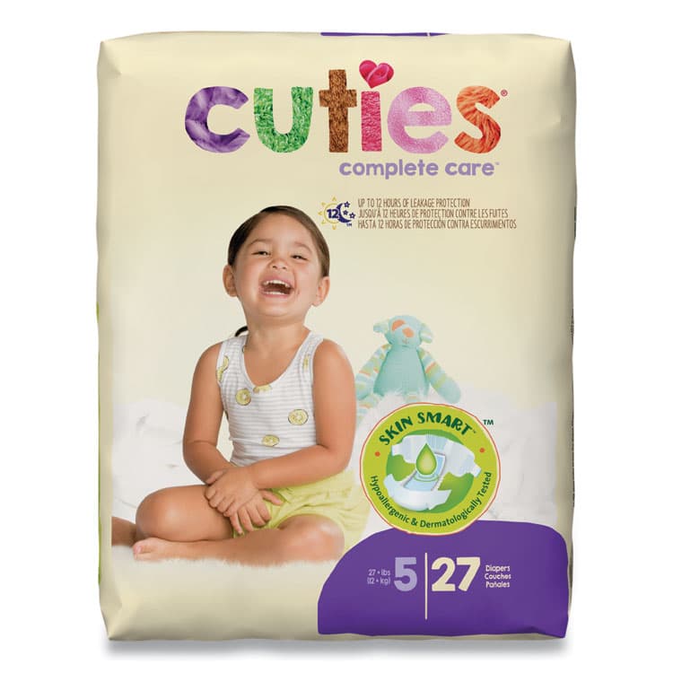 FIRST QUALITY PRODUCTS Premium Jumbo Diapers, Size 5, Over 27 lbs, 108/Carton (CTJCR5001)