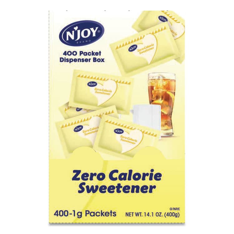 SUGAR FOODS CORPORATION Yellow Sucralose Zero Calorie Sweetener, 0.04 oz Packet, 400/Box (NJO83220)