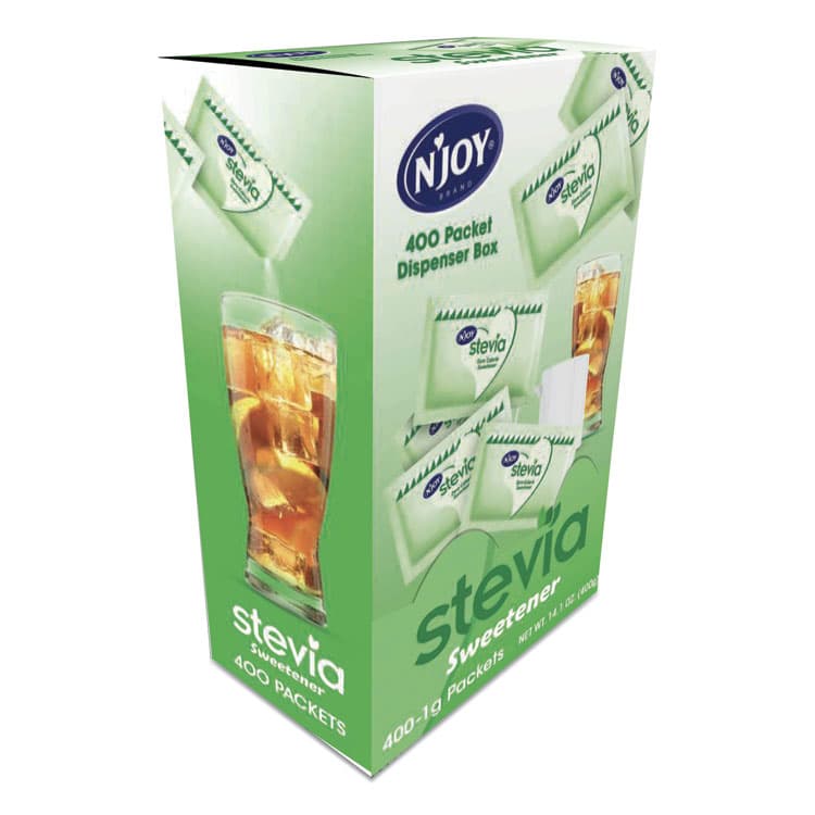 SUGAR FOODS CORPORATION Stevia Artificial Sweetener, 0.04 oz Packet, 400/Box (NJO83221) thumbnail 2