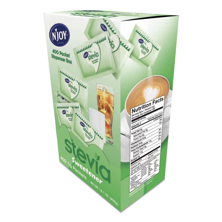 SUGAR FOODS CORPORATION Stevia Artificial Sweetener, 0.04 oz Packet, 400/Box (NJO83221) thumbnail 3