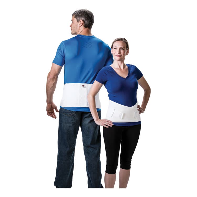 CORE PRODUCTS INTERNATIONAL, CorFit System Lumbosacral Spinal Back Support, X-Large, 40" to 52" Waist, White (COELSB7000XL) thumbnail 3