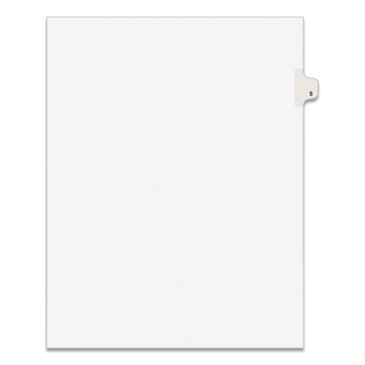 AVERY PRODUCTS CORPORATION Preprinted Legal Exhibit Side Tab Index Dividers, Avery Style, 10-Tab, 5, 11 x 8.5, White, 25/Pack (AVE11915)