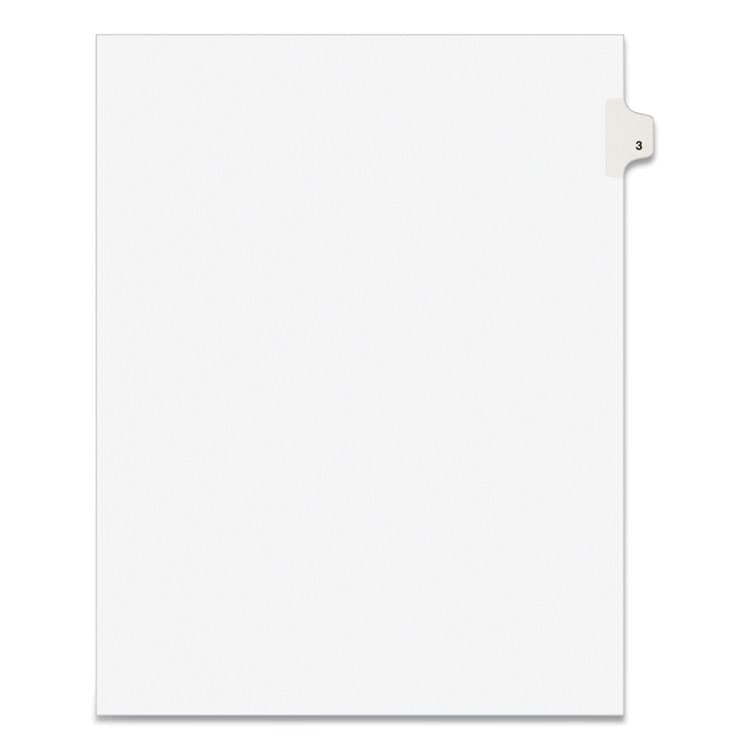 AVERY PRODUCTS CORPORATION Preprinted Legal Exhibit Side Tab Index Dividers, Avery Style, 10-Tab, 3, 11 x 8.5, White, 25/Pack (AVE11913)