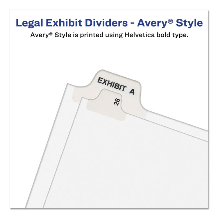 AVERY PRODUCTS CORPORATION Preprinted Legal Exhibit Side Tab Index Dividers, Avery Style, 10-Tab, 3, 11 x 8.5, White, 25/Pack (AVE11913) thumbnail 4