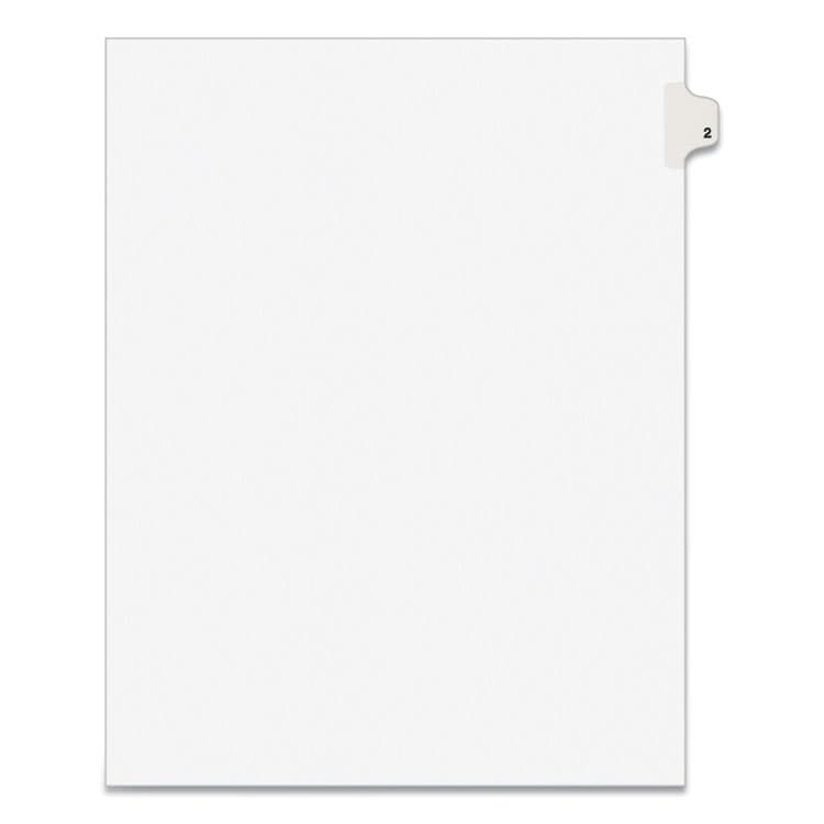 AVERY PRODUCTS CORPORATION Preprinted Legal Exhibit Side Tab Index Dividers, Avery Style, 10-Tab, 2, 11 x 8.5, White, 25/Pack (AVE11912)