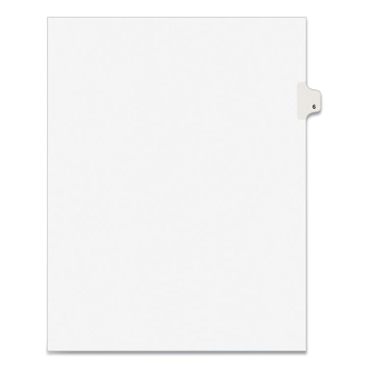AVERY PRODUCTS CORPORATION Preprinted Legal Exhibit Side Tab Index Dividers, Avery Style, 10-Tab, 6, 11 x 8.5, White, 25/Pack (AVE11916)