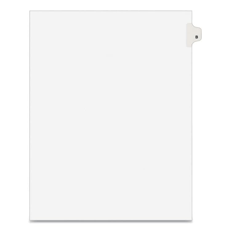 AVERY PRODUCTS CORPORATION Preprinted Legal Exhibit Side Tab Index Dividers, Avery Style, 26-Tab, B, 11 x 8.5, White, 25/Pack, (1402) (AVE01402)