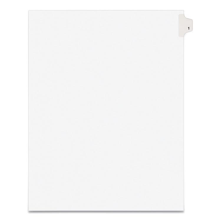 AVERY PRODUCTS CORPORATION Preprinted Legal Exhibit Side Tab Index Dividers, Avery Style, 10-Tab, 1, 11 x 8.5, White, 25/Pack (AVE11911)