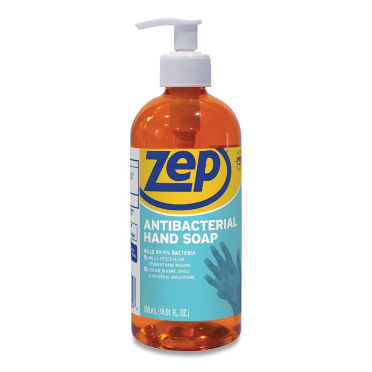 ZEP . Antibacterial Hand Soap, Floral Scent, 16.9 oz, 12/Carton (ZPPR46101)