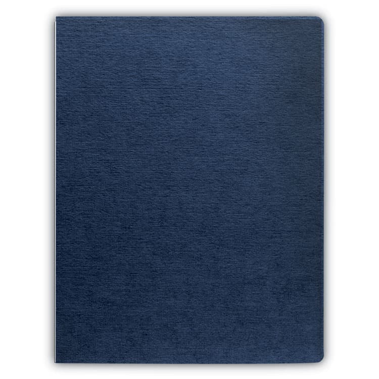 FELLOWES MFG. CO. Expressions Linen Texture Presentation Covers for Binding Systems, Paper, Round Corners, 11.25 x 8.75, Navy, 200/Pack (FEL52113) thumbnail 3