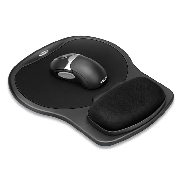 FELLOWES MFG. CO. Easy Glide Gel Mouse Pad with Wrist Rest, 10 x 12, Black (FEL93730) thumbnail 3