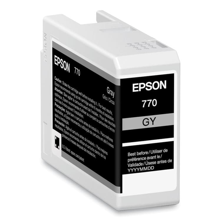 EPSON AMERICA, . T770720 (T770) UltraChrome PRO10 Ink, 25 mL, Gray (EPST770720)